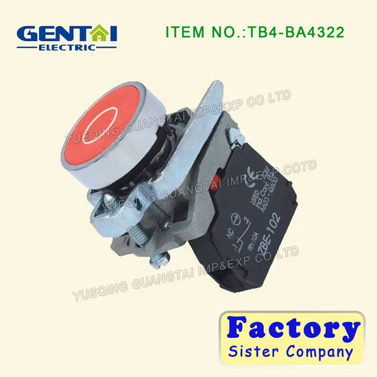 Metal Type Push Button Switch/Pushbutton with 6-380V