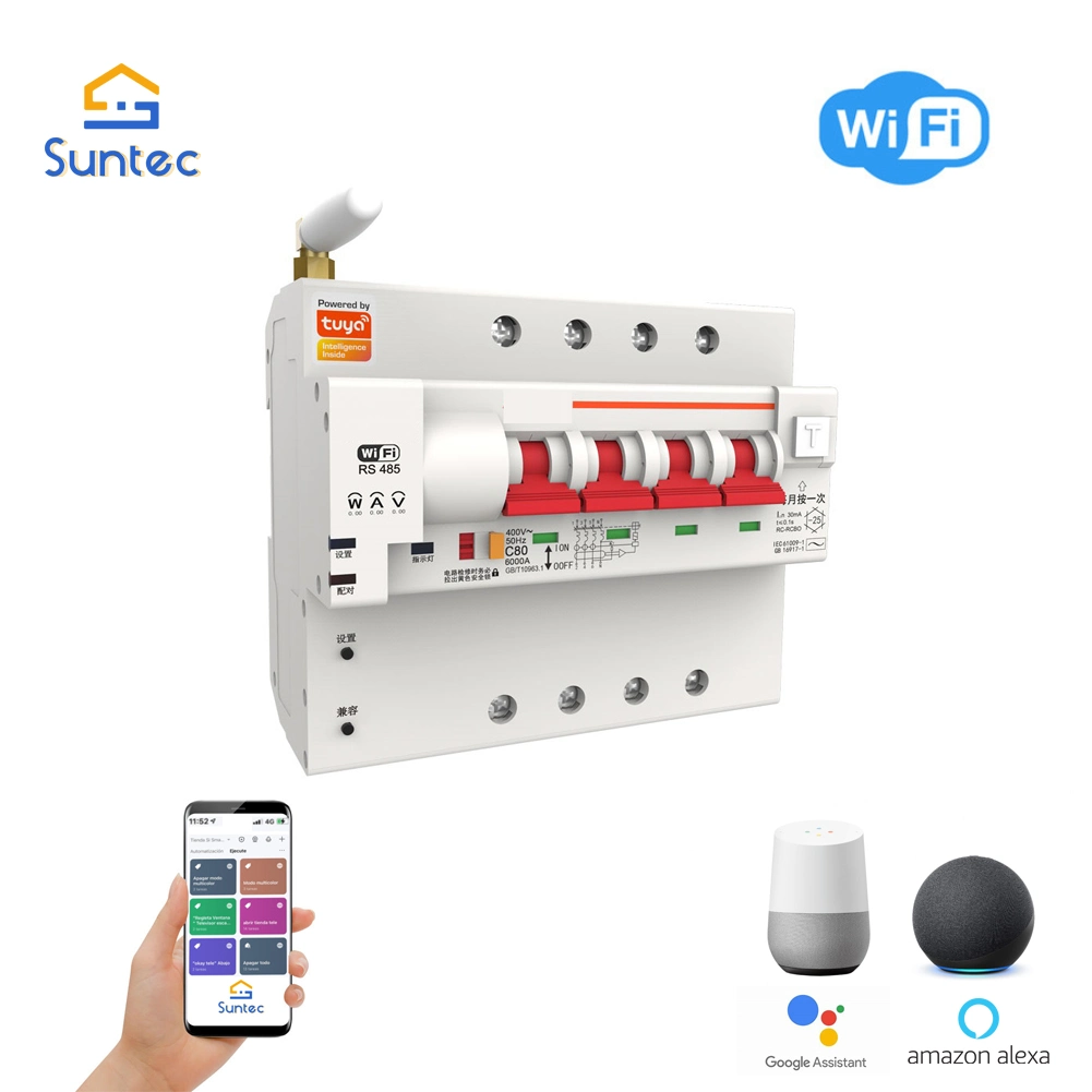 Construction Machinery Air Circuit Breaker MCB Tuya Smart Electrical Switch RCBO