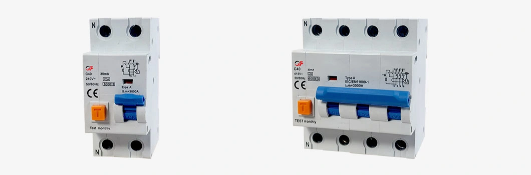 Good Future 6ka Type a/AC 1p+N Residual Current Operated Circuit Breaker 30, 100, 300mA RCBO