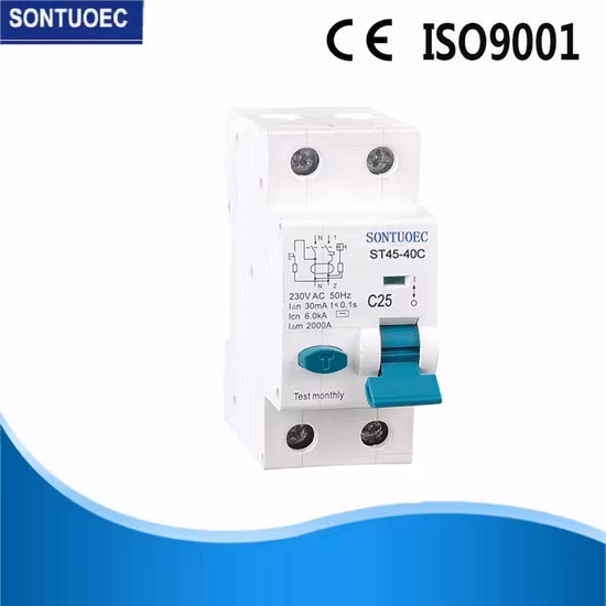 Sontuoec Series ELCB Dz30le, Dz40le 1p+N 16A 30мА Автоматический выключатель АВДТ